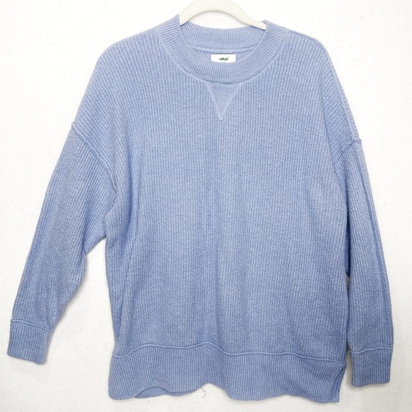 Aerie Monaco Blue Oversized Ribbed Sweater size XS - Picture 1 of 6